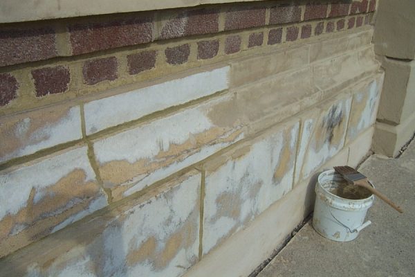 Run down building before application of Matrix TR