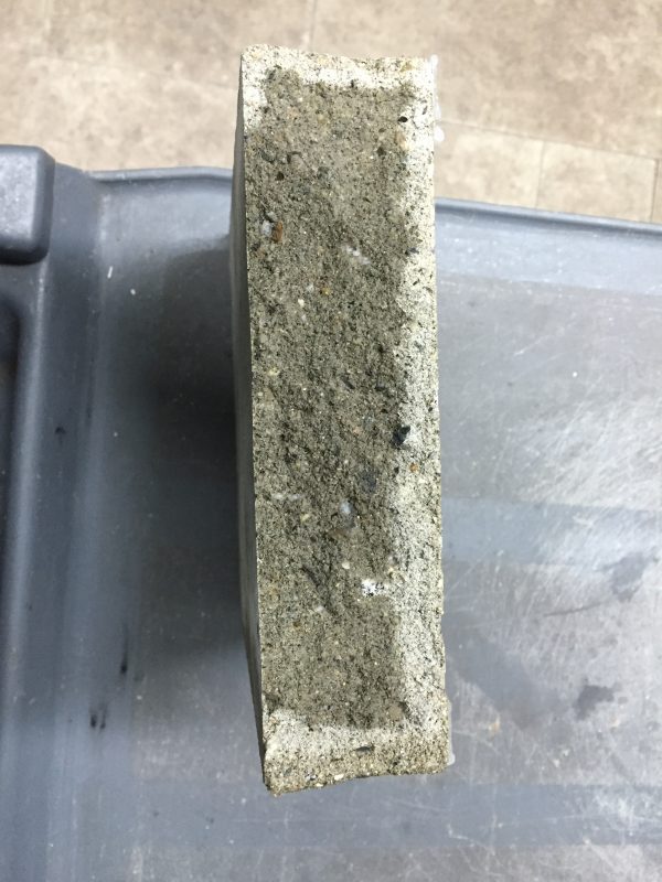 Water damage to concrete