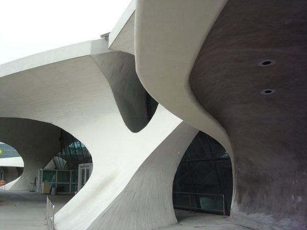Modern building design parge coated in plastermix.