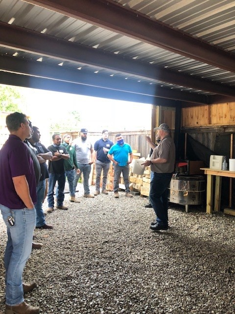 Students are briefed on what they will be learning during the day's lessons