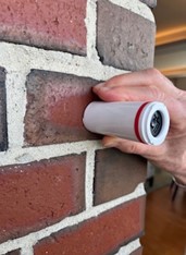 This convenient optical device, the size of a 35mm film canister, digitally reads the color profile of the surface.